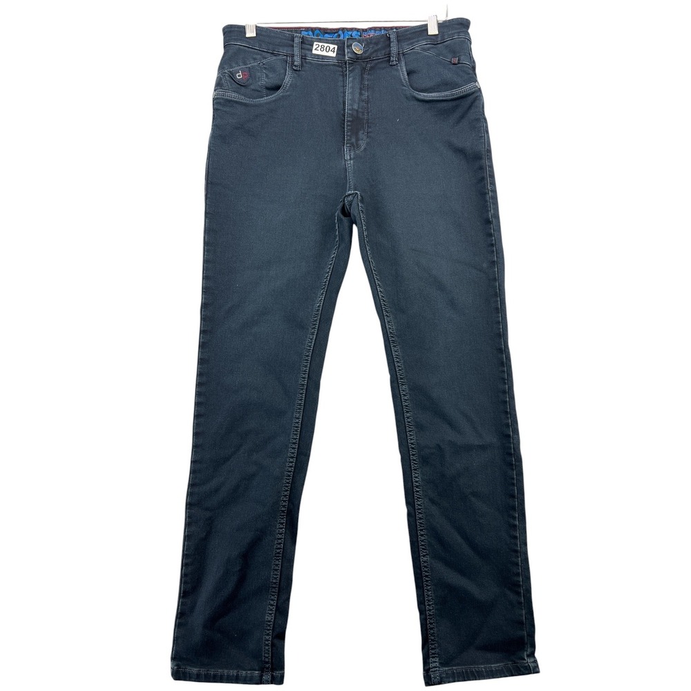 Dos Des Premium Denim Jeans Mens 34 Faded Black Straight Leg 89 Denim 2804